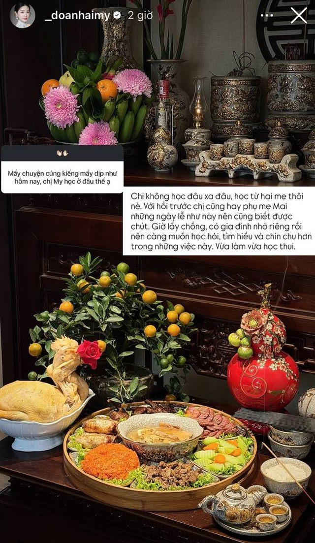 Doãn Hải My không khéo thì ai khéo: Được khen giỏi chăm biệt thự ngày Tết, liền nhắc đến mẹ chồng-mẹ đẻ, 10 điểm EQ - Ảnh 1.