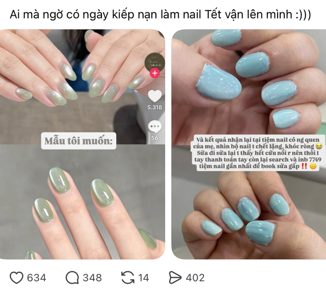 Kiếp nạn nail Tết: Nàng thơ "chết tâm", khóc hết nước mắt- Ảnh 1.