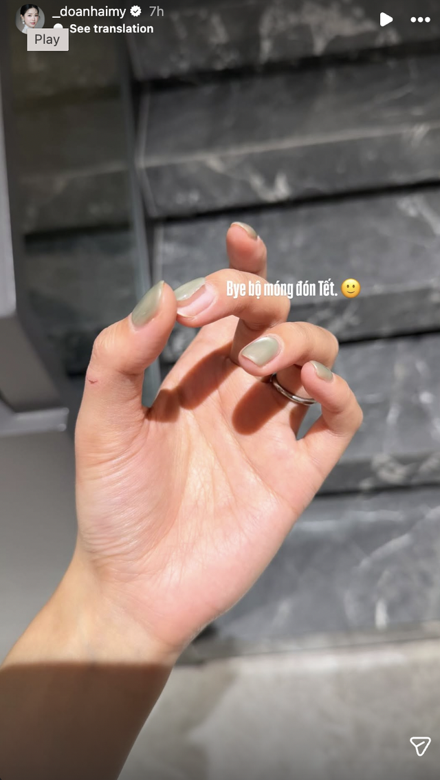"Kiếp nạn" ngày 29 Tết của Doãn Hải My: Hỏng bộ nail mới làm, còn bị chê không xây nhà mới cho bố mẹ chồng? - Ảnh 2.
