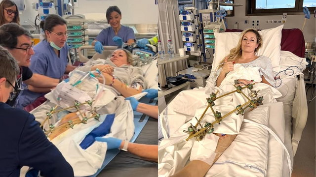 Huyền thoại trượt băng đối mặt nguy cơ cắt cụt chân sau tai nạn kinh hoàng tại Olympic 2026- Ảnh 1.