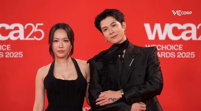 Loạt couple ở thảm đỏ WeChoice Awards: Diệu Nhi - Anh Tú dính như keo, 1 cặp đôi nghi sắp cưới tình tứ - Ảnh 1.