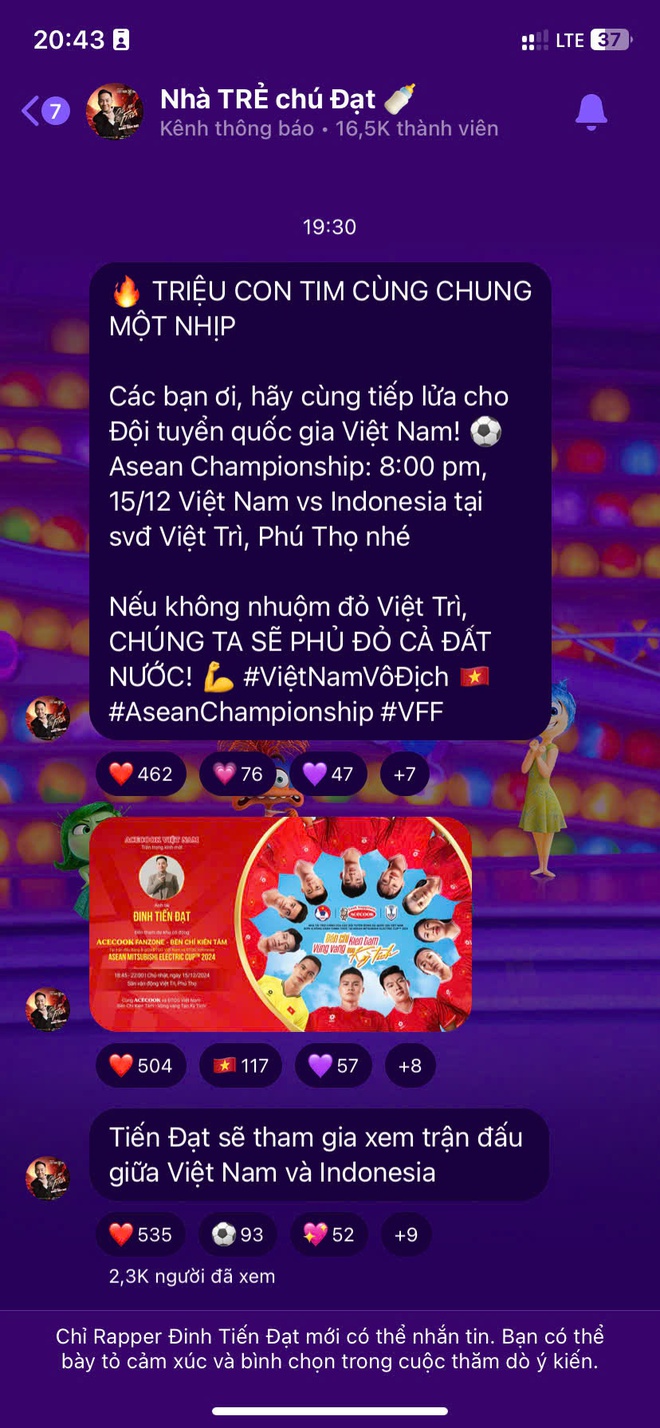 Cực hot: Vừa "vượt ngàn chông gai" trong đêm concert rực lửa, dàn anh tài tự hào lên Việt Trì cổ vũ tuyển Việt Nam- Ảnh 3.