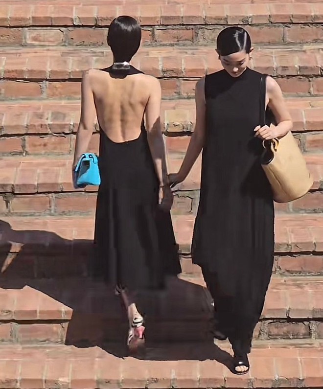 Đôi bạn thân gây bão tại show Jacquemus với cái chạm tay 3 giây, diễn xong là bật mood slay điên đảo- Ảnh 2.