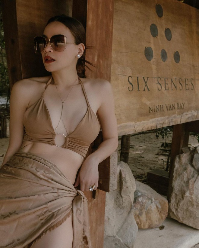 Hồ Ngọc Hà diện bikini: Mê cách mẹ 3 con "flex" body cực phẩm nóng hơn cả nắng hè- Ảnh 7.