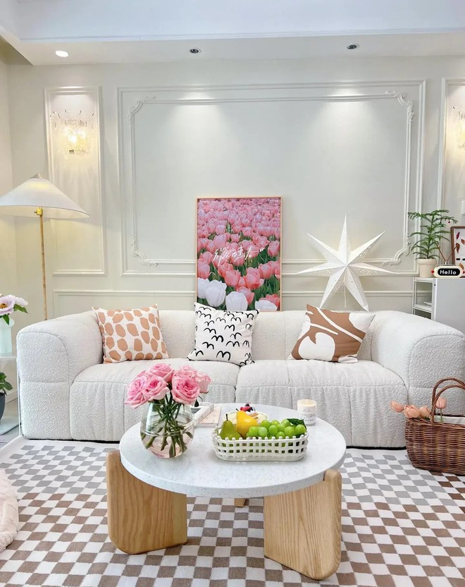 Chủ nhân "bánh bèo" và căn hộ tông hồng trắng xinh như ảnh trên Pinterest: Ai ngắm xong cũng phải "thả tim"- Ảnh 7. Chủ nhân "bánh bèo" và căn hộ tông hồng trắng xinh như ảnh trên Pinterest: Ai ngắm xong cũng phải "thả tim"- Ảnh 7.