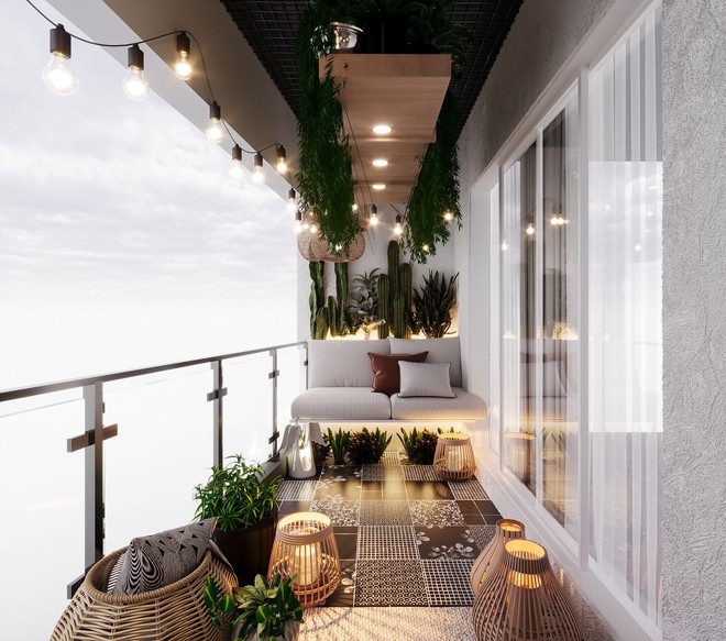 5 bước hô biến ban công thành góc "chill" 10 điểm: Thư giãn, sống ảo đều hết ý- Ảnh 11.