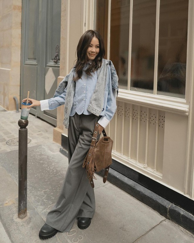 Hot fashion blogger cũng chỉ phối quần ống rộng theo 5 cách này, đảm bảo chất mà ai cũng sẵn đồ phối theo- Ảnh 7.