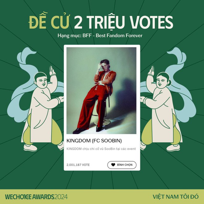 Choáng váng với hơn 2 triệu lượt vote, đây chính là nghệ sĩ Việt có FC đông đảo và “thiện chiến" nhất hiện nay!- Ảnh 5.
