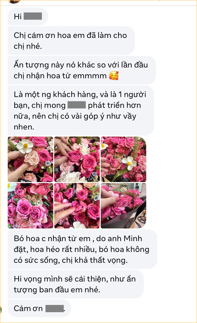 Bó hoa 1,2 triệu khổ nhất lúc này: Bạn trai đặt, bạn gái đòi trả, chủ tiệm mất ngủ lên mạng xin ý kiến- Ảnh 7. Bó hoa 1,2 triệu khổ nhất lúc này: Bạn trai đặt, bạn gái đòi trả, chủ tiệm mất ngủ lên mạng xin ý kiến- Ảnh 7.