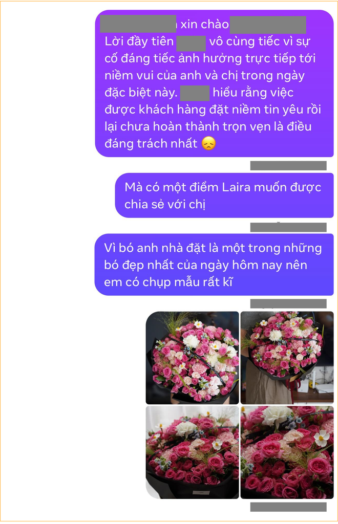Bó hoa 1,2 triệu khổ nhất lúc này: Bạn trai đặt, bạn gái đòi trả, chủ tiệm mất ngủ lên mạng xin ý kiến- Ảnh 8. Bó hoa 1,2 triệu khổ nhất lúc này: Bạn trai đặt, bạn gái đòi trả, chủ tiệm mất ngủ lên mạng xin ý kiến- Ảnh 8.