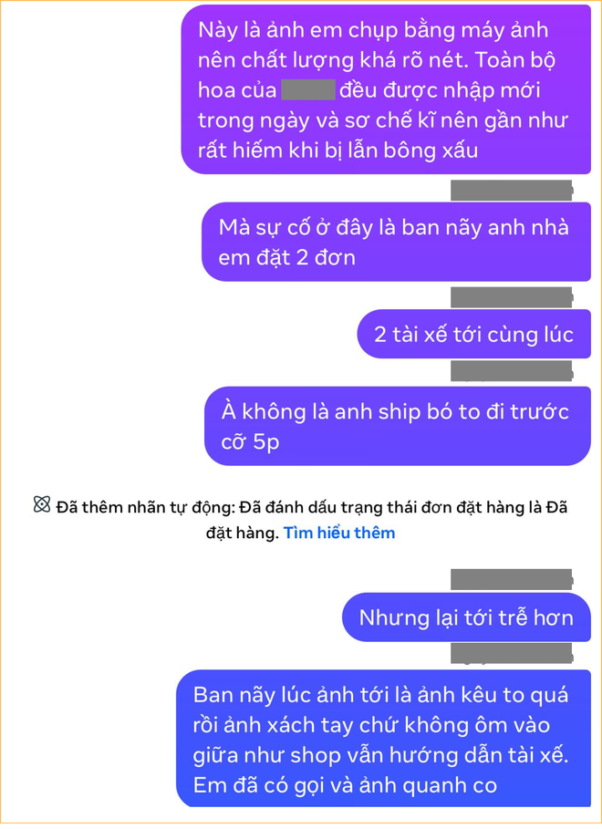Bó hoa 1,2 triệu khổ nhất lúc này: Bạn trai đặt, bạn gái đòi trả, chủ tiệm mất ngủ lên mạng xin ý kiến- Ảnh 9. Bó hoa 1,2 triệu khổ nhất lúc này: Bạn trai đặt, bạn gái đòi trả, chủ tiệm mất ngủ lên mạng xin ý kiến- Ảnh 9.