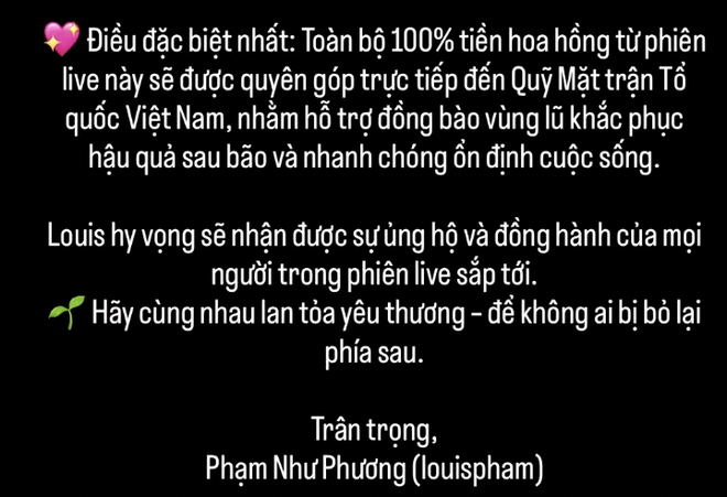 Từng bị bóc "phông bạt" tiền ủng hộ bà con vùng lũ, Louis Phạm nay lại tuyên bố làm từ thiện, liệu có minh bạch?- Ảnh 1. Từng bị bóc "phông bạt" tiền ủng hộ bà con vùng lũ, Louis Phạm nay lại tuyên bố làm từ thiện, liệu có minh bạch?- Ảnh 1.