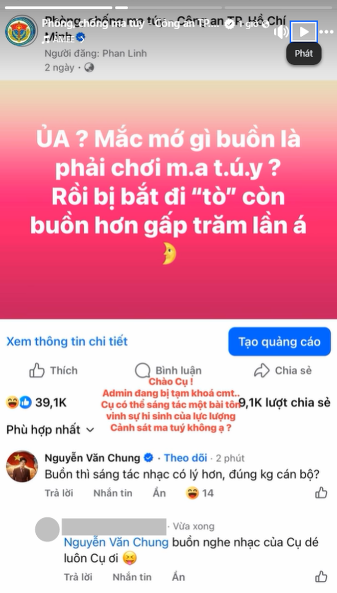 Admin fanpage Phòng, chống ma túy - Công an TP. Hồ Chí Minh là ai mà "quăng miếng" cười mệt, hot quá hot?- Ảnh 10.