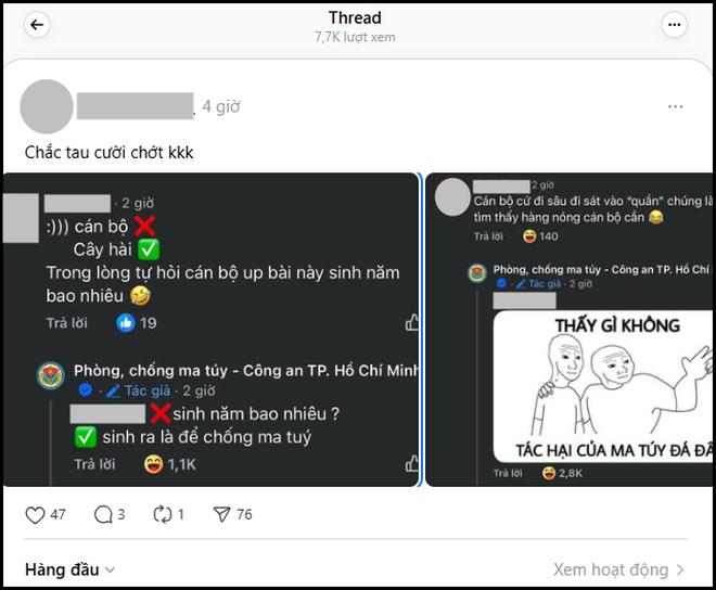 Admin fanpage Phòng, chống ma túy - Công an TP. Hồ Chí Minh là ai mà "quăng miếng" cười mệt, hot quá hot?- Ảnh 13.