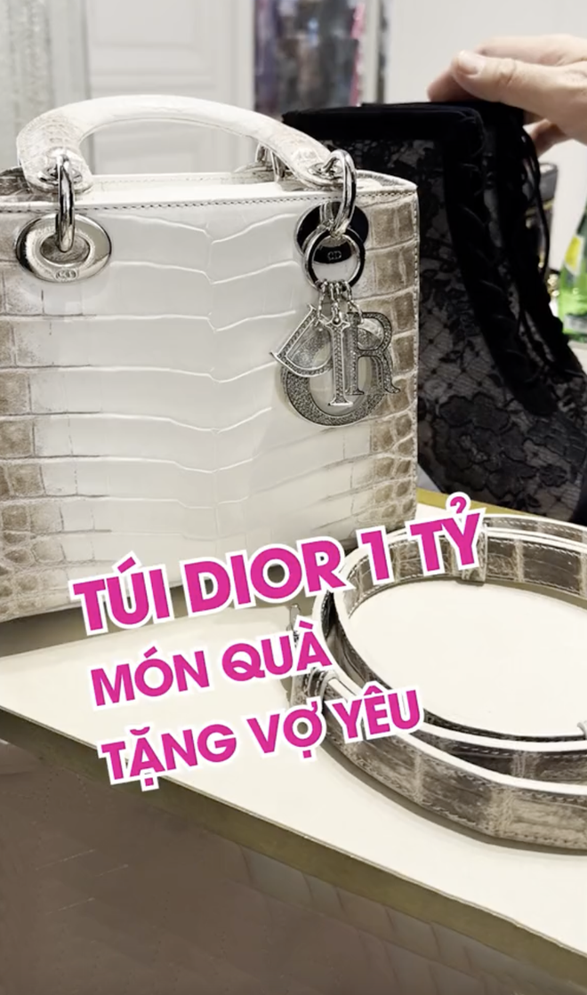 Túi Dior da cá sấu bạch tạng của Mailisa: Cùng gu với Đoàn Di Băng, chồng tặng vợ túi 1 tỷ còn chê quá rẻ- Ảnh 3.