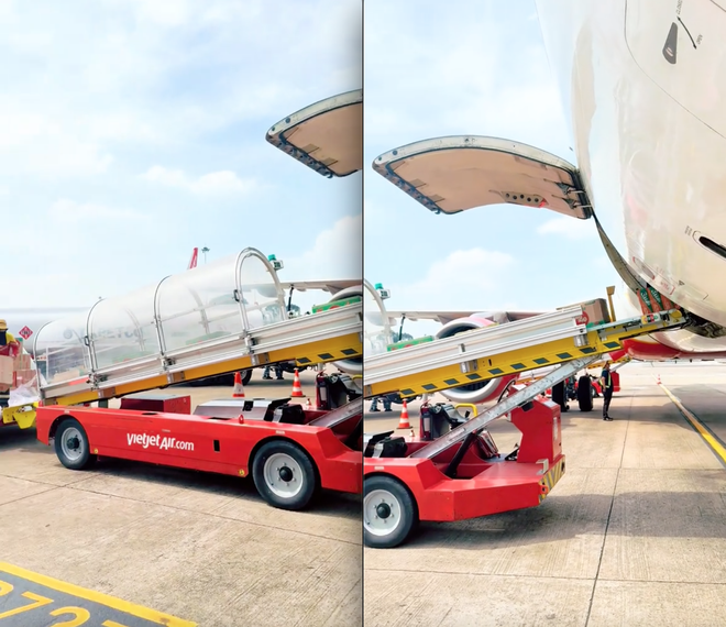 Hình ảnh những thùng mì tôm nối đuôi nhau lên máy bay về miền Trung- Ảnh 1.