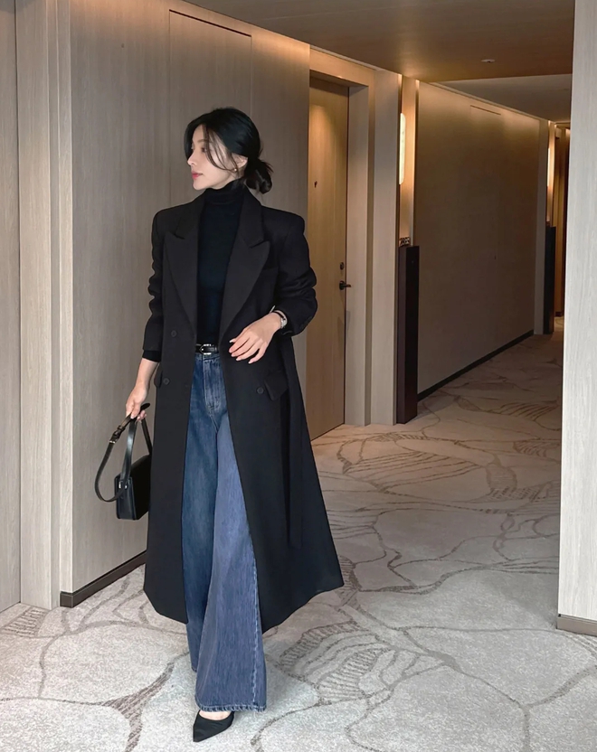 4 cách mặc áo khoác dài siêu tôn dáng- Ảnh 9. 4 cách mặc áo khoác dài siêu tôn dáng- Ảnh 9.