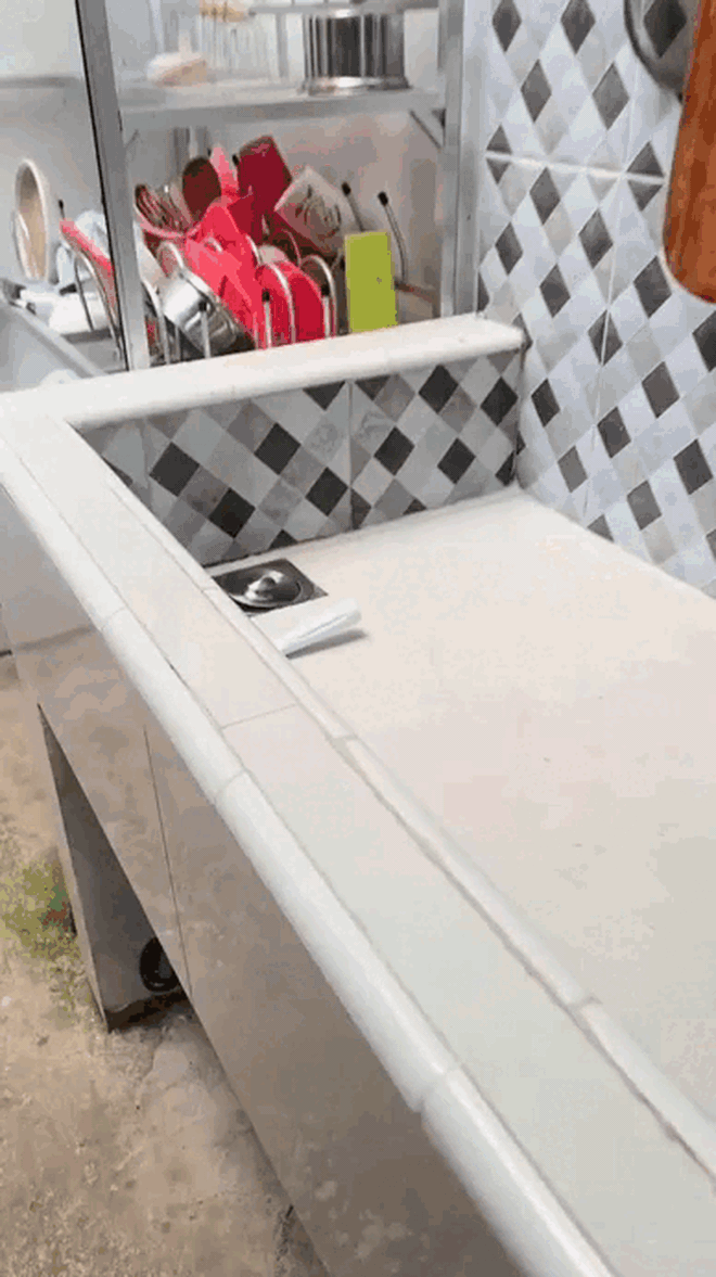 Bồn rửa bát to như bể cá khiến netizen "hoài nghi nhân sinh"- Ảnh 1.