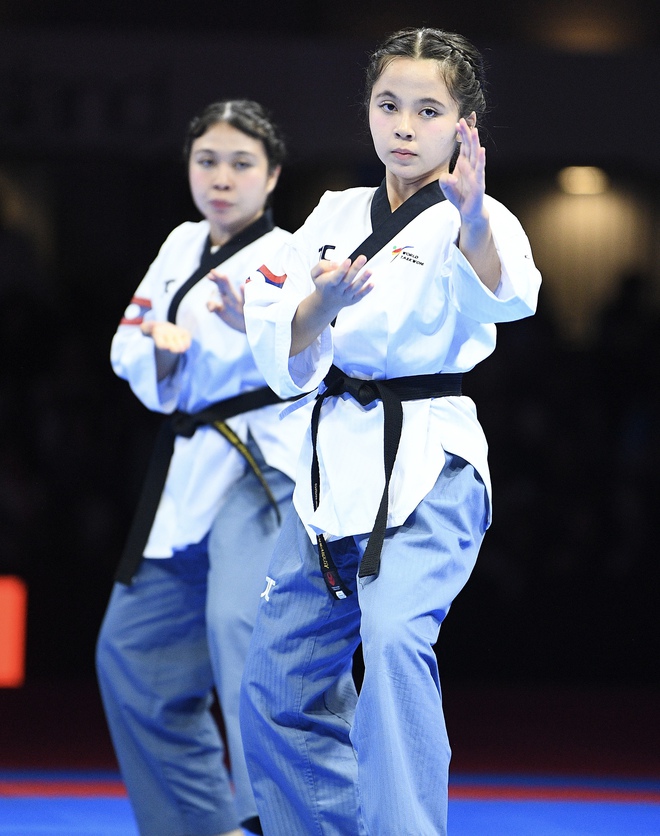Mê mẩn dàn hot girl Taekwondo ở SEA Games, bên ngoài xinh đẹp, vào sân "thét ra lửa", VĐV Việt Nam có phải xinh nhất?- Ảnh 19.