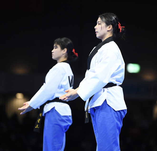 Mê mẩn dàn hot girl Taekwondo ở SEA Games, bên ngoài xinh đẹp, vào sân "thét ra lửa", VĐV Việt Nam có phải xinh nhất?- Ảnh 9.