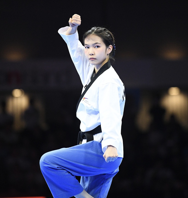 Mê mẩn dàn hot girl Taekwondo ở SEA Games, bên ngoài xinh đẹp, vào sân "thét ra lửa", VĐV Việt Nam có phải xinh nhất?- Ảnh 22.