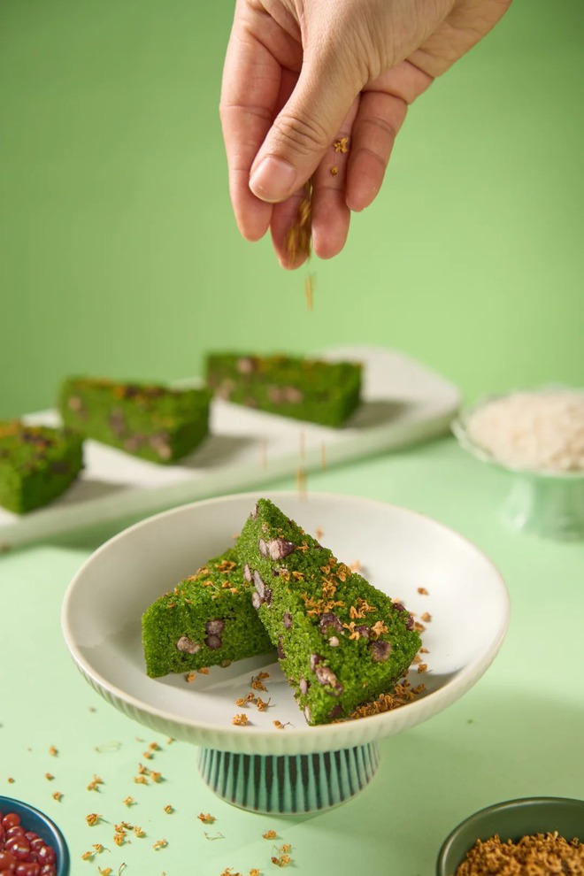 Tưởng là matcha nhưng không phải: Món bánh "xanh mướt" dẻo quẹo đang khiến hội chị em mê đồ Trung lùng sục- Ảnh 19. Tưởng là matcha nhưng không phải: Món bánh "xanh mướt" dẻo quẹo đang khiến hội chị em mê đồ Trung lùng sục- Ảnh 19.