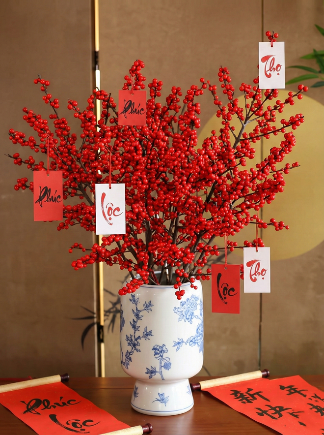 Bí kíp cắm đào đông đỏ chơi bền xuyên Tết 2026: Loài "trân châu đỏ" giúp gia chủ vượng khí, đỏ vận cả năm- Ảnh 8.