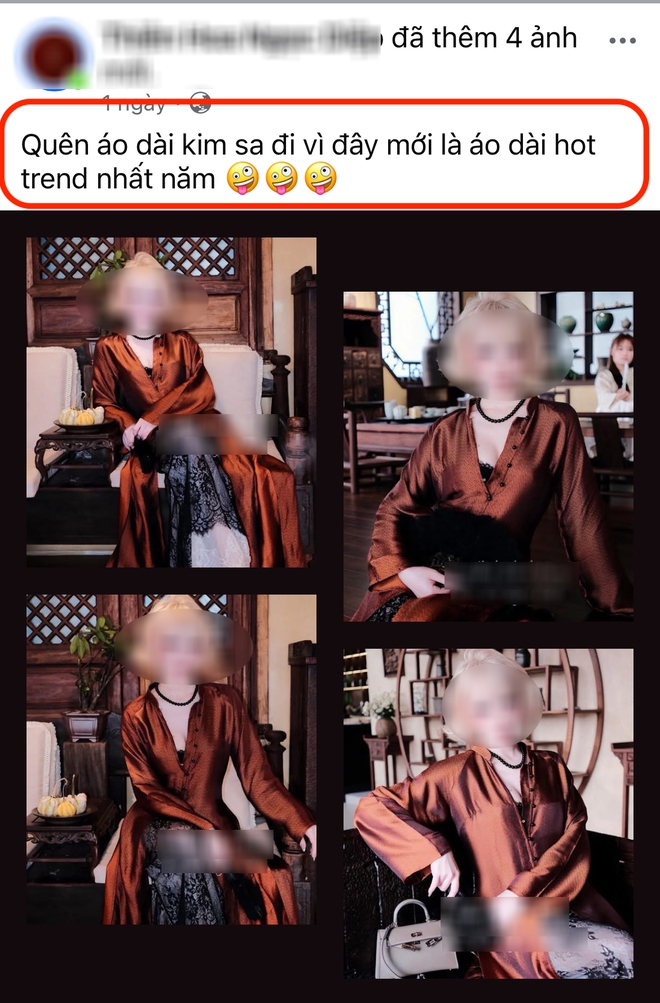 Lại thêm một mẫu áo dài Tết dấy lên "thị phi" khắp MXH: "Cách tân" hay "phản cảm"???- Ảnh 3.