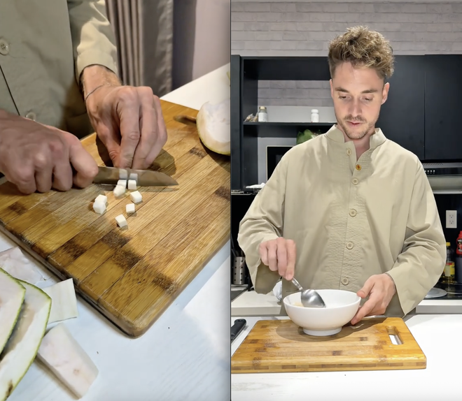 Khách Tây tự tay nấu 1 món chè khiến dân mạng "sốc lên sốc xuống" vì nhiều người Việt cũng chưa chắc làm được- Ảnh 2.