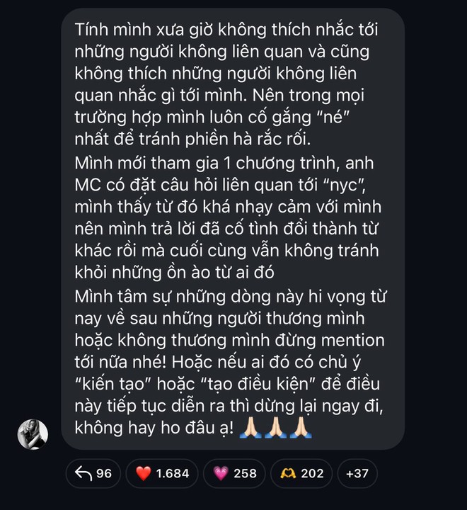 Minh Triệu lên tiếng sau động thái gắt của Kỳ Duyên: "Thời nào cũng sống giữ đạo đức mới tốt nghiệp bài học cuộc đời"- Ảnh 4.