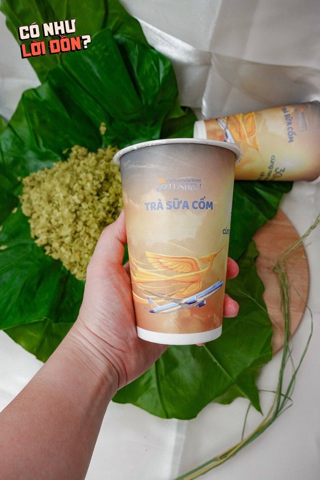 Cận cảnh cốc trà sữa cốm 50k của Vietnam Airlines: Bao bì đẹp nhưng topping bên trong mới là điều đáng chú ý- Ảnh 10. Cận cảnh cốc trà sữa cốm 50k của Vietnam Airlines: Bao bì đẹp nhưng topping bên trong mới là điều đáng chú ý- Ảnh 10.