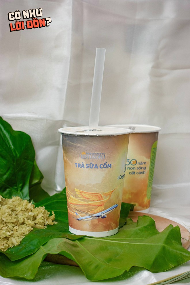 Cận cảnh cốc trà sữa cốm 50k của Vietnam Airlines: Bao bì đẹp nhưng topping bên trong mới là điều đáng chú ý- Ảnh 14. Cận cảnh cốc trà sữa cốm 50k của Vietnam Airlines: Bao bì đẹp nhưng topping bên trong mới là điều đáng chú ý- Ảnh 14.