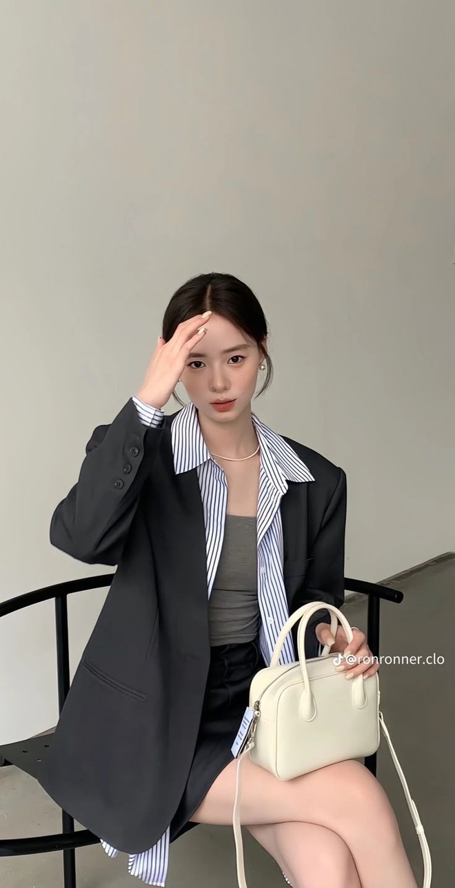 Áo mi kẻ sọc là "cạ cứng" của mùa hè, nàng chưa sắm là thiếu sót!- Ảnh 22.