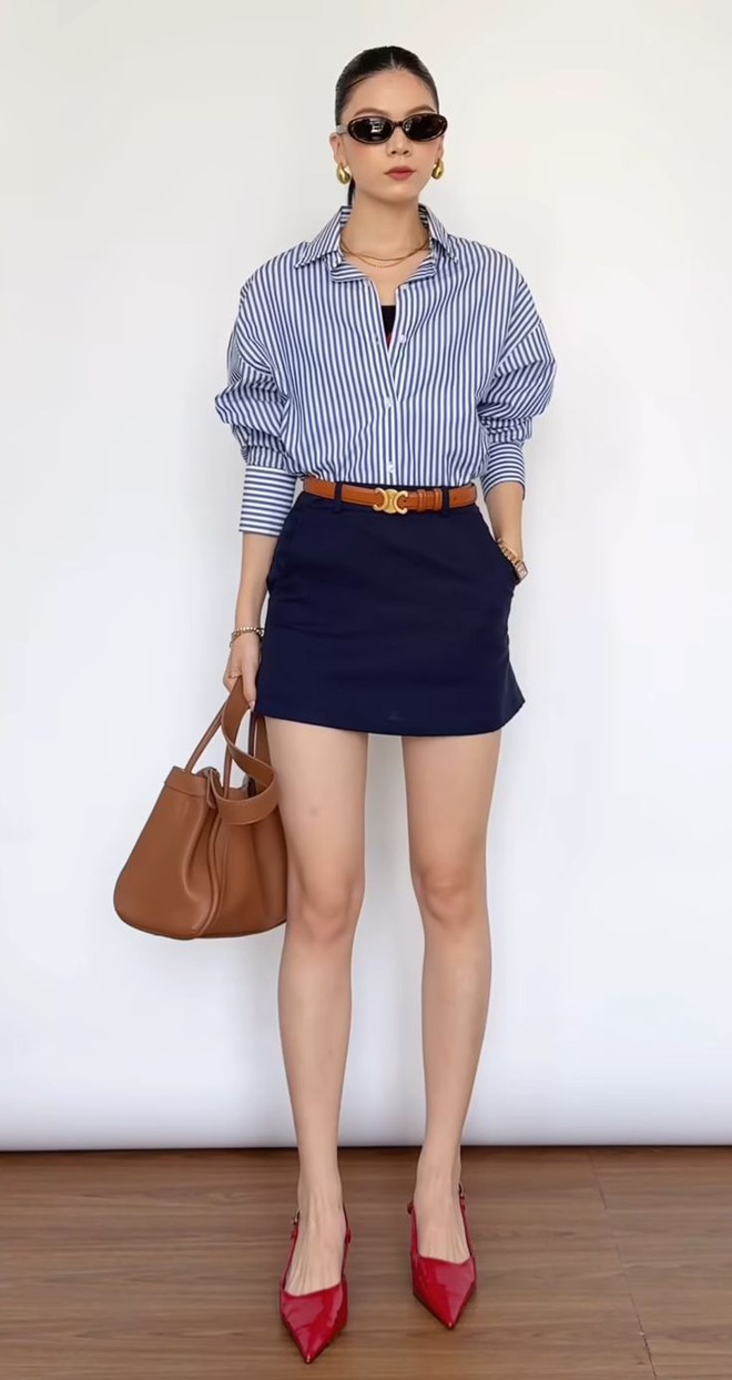 Áo mi kẻ sọc là "cạ cứng" của mùa hè, nàng chưa sắm là thiếu sót!- Ảnh 5.