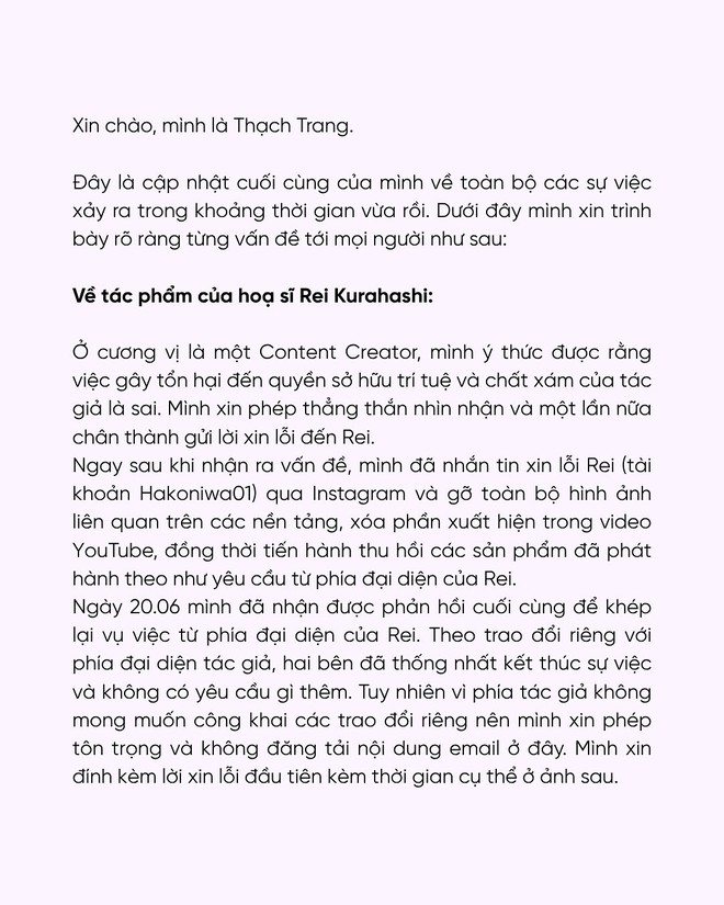 Thạch Trang xin lỗi lần 3, dân mạng chạm đáy thất vọng- Ảnh 2.