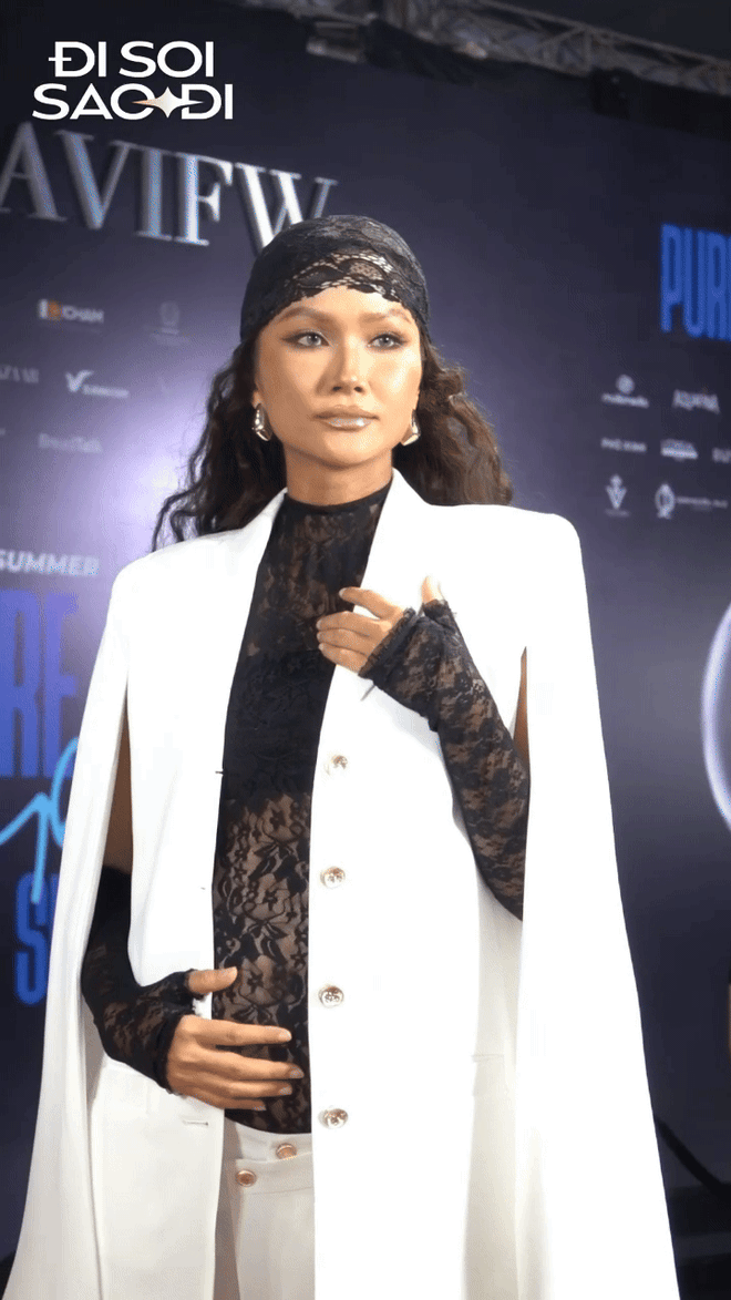 H'Hen Niê là mẹ bầu "ngông" nhất fashion show, hình tượng gợi nhớ ngay tới Rihanna- Ảnh 1.