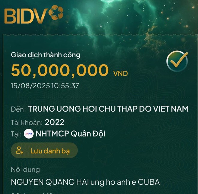 Vợ chồng Quang Hải và Chu Thanh Huyền gửi trọn nghĩa tình tới nhân dân Cuba- Ảnh 1.