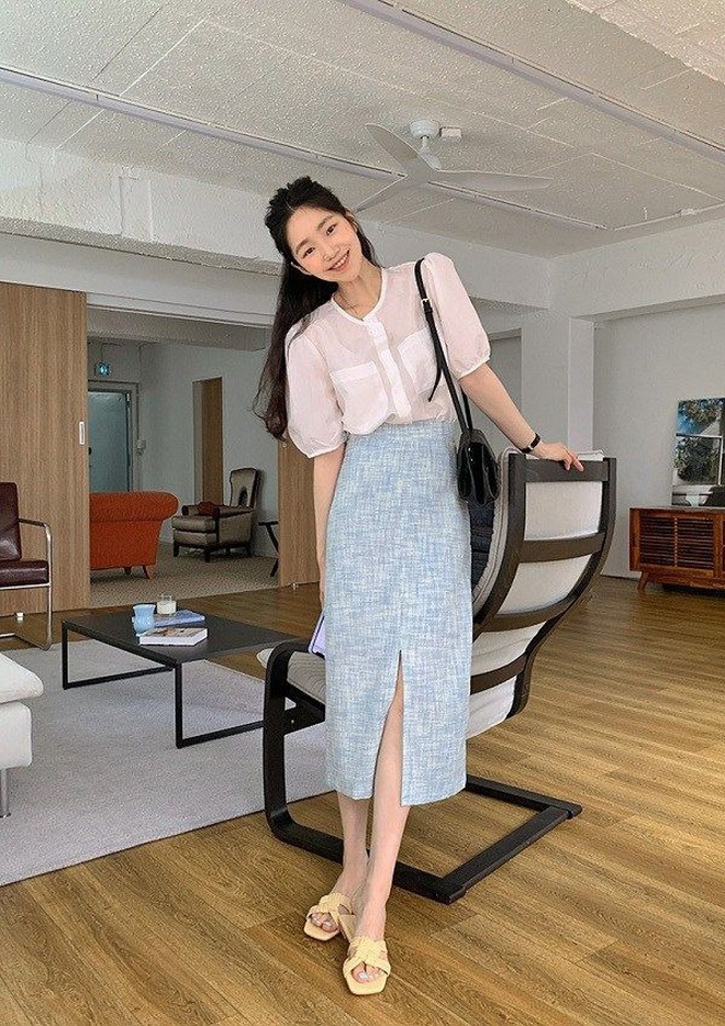 4 kiểu váy công sở kéo chân dài bất tận, giúp nàng nấm lùn cơi nới ít nhất 5cm chiều cao!- Ảnh 1.