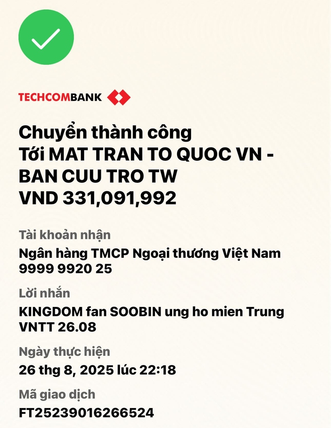 SOOBIN - Đức Phúc quyên góp nóng hỗ trợ bà con miền Trung bị ảnh hưởng bởi bão số 5- Ảnh 2.