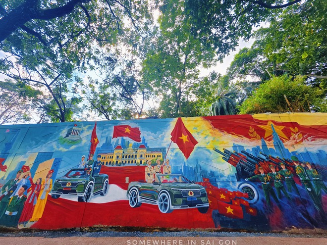 Trước thềm 2/9, bức tranh diễu binh dài 300m tại TP.HCM khiến ai đi ngang cũng phải bồi hồi, xúc động- Ảnh 6.
