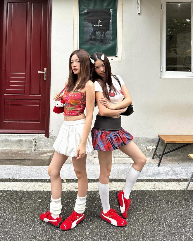 Cặp song sinh Việt sở hữu nhan sắc như "báu vật trần gian", style đời thường xinh điên đảo 0 điểm chê- Ảnh 2.