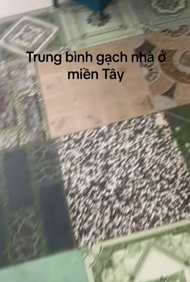 "Đặc sản" nhà miền Tây: Lát nhiều loại gạch từ sân cho đến nhà sau, còn muốn lát ra tới đường lộ- Ảnh 6.