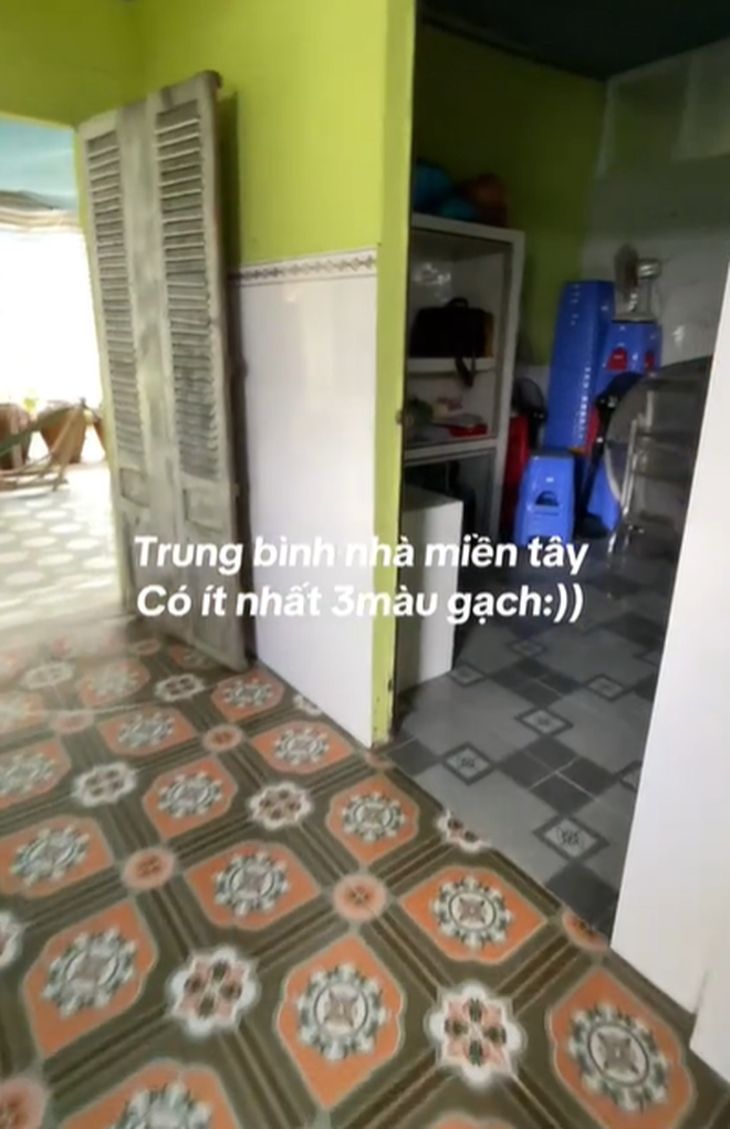 "Đặc sản" nhà miền Tây: Lát nhiều loại gạch từ sân cho đến nhà sau, còn muốn lát ra tới đường lộ- Ảnh 8.
