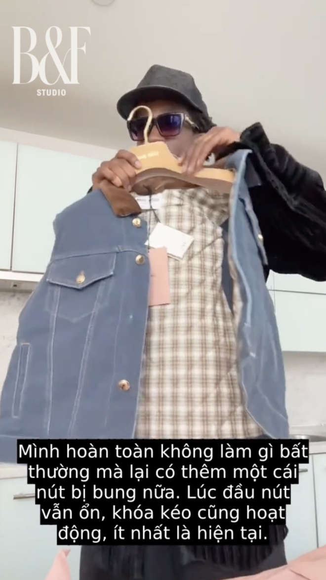 Chàng trai mặc đẹp nhất TikTok phốt đồ Miu Miu quá tệ: 470 triệu cho 2 chiếc áo bung khuy, rớt khoá ngay khi unbox- Ảnh 8.