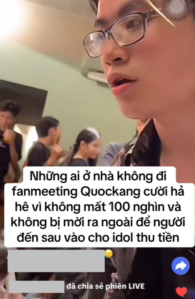 Quốc Kang là ai mà tự ý tổ chức "fan meeting thu 100k/ người, vào ngồi 20 phút bị đuổi ra ngoài" gây phẫn nộ?- Ảnh 1.