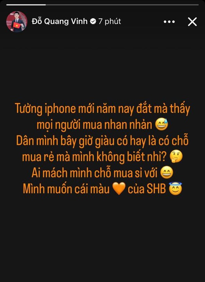 Phó tổng Đỗ Quang Vinh choáng vì iPhone 17 Pro Max: "Mọi người giàu, hay có chỗ mua rẻ mình không biết nhỉ?"- Ảnh 2.