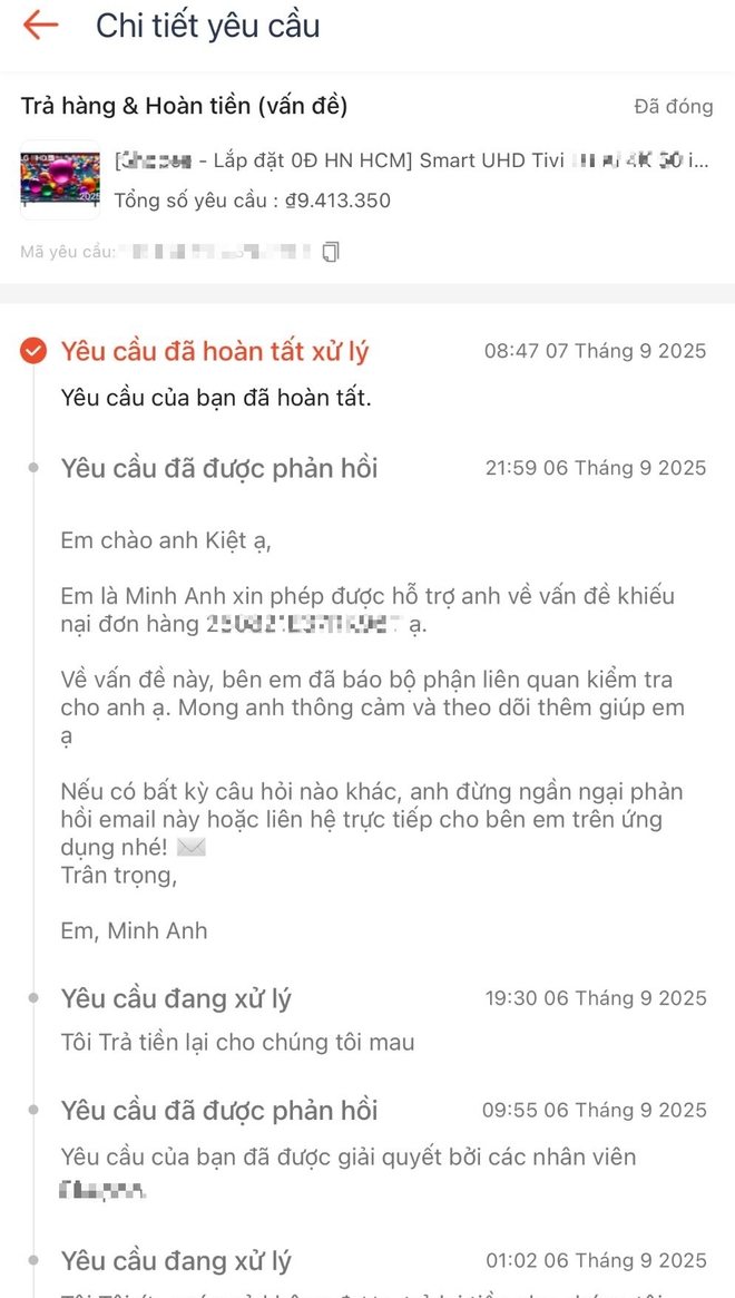 Mua tivi trên sàn TMĐT, mở ra thấy nát bươm: Chính chủ kêu oan, dân mạng bất lực bảo "trùng sinh mới cứu nổi"!- Ảnh 3.