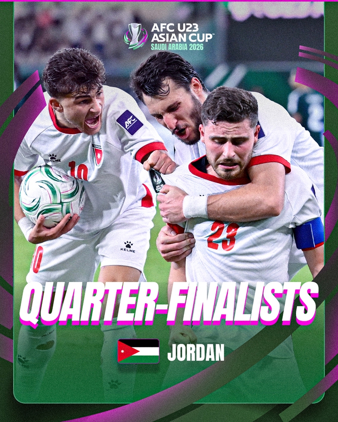 Góc dễ thương: U23 Jordan nhảy múa ở sảnh khách sạn khi gặp U23 Việt Nam, ăn mừng 2 đội cùng vào tứ kết- Ảnh 3.