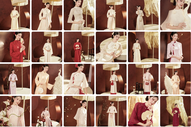 Doãn Hải My chụp tới 25 bộ áo dài tết, xinh đẹp nết na nhưng vẫn bị netizen chê "một màu" vì một lý do- Ảnh 4.