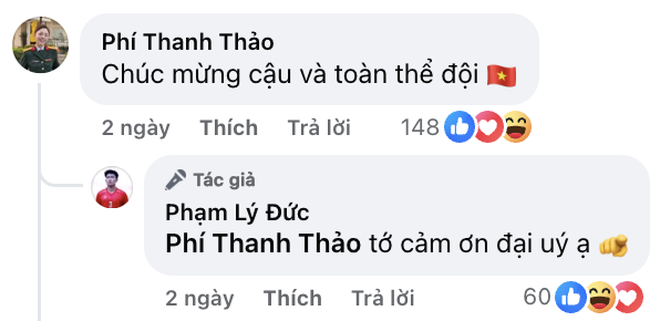 Lý Đức "thả thính" hotgirl bắn súng Phí Thanh Thảo cực mượt ngay trước trận tứ kết châu Á U23 Việt Nam vs U23 UAE- Ảnh 2.